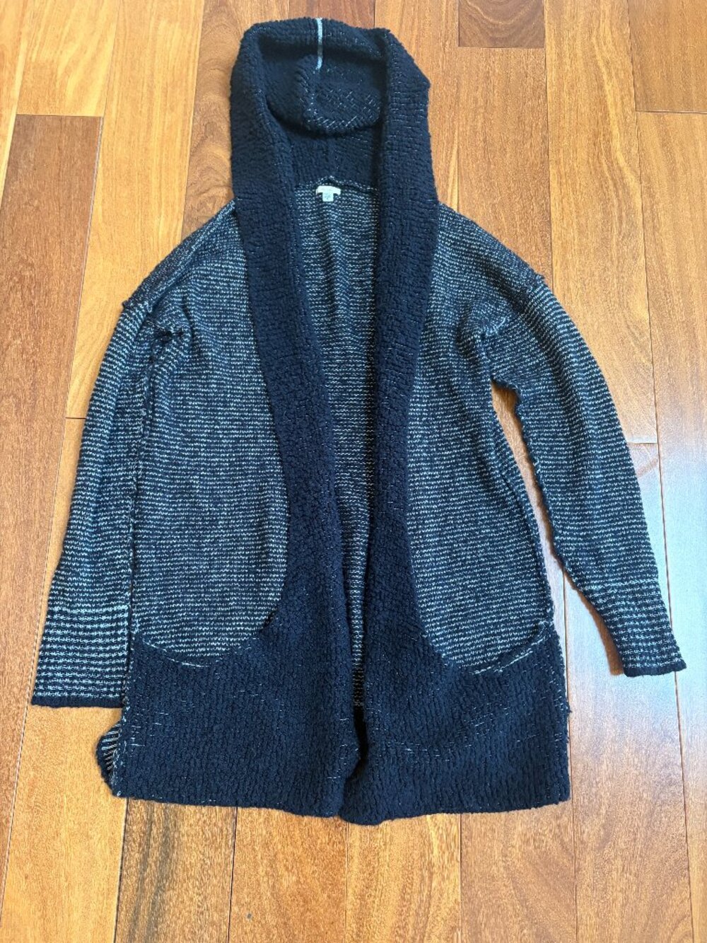 Urban Outfitters Ecote chunky boucle hooded cardigan